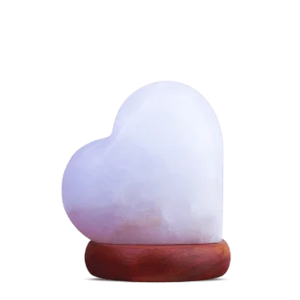 White Salt Lamp - Heart (USB Series)